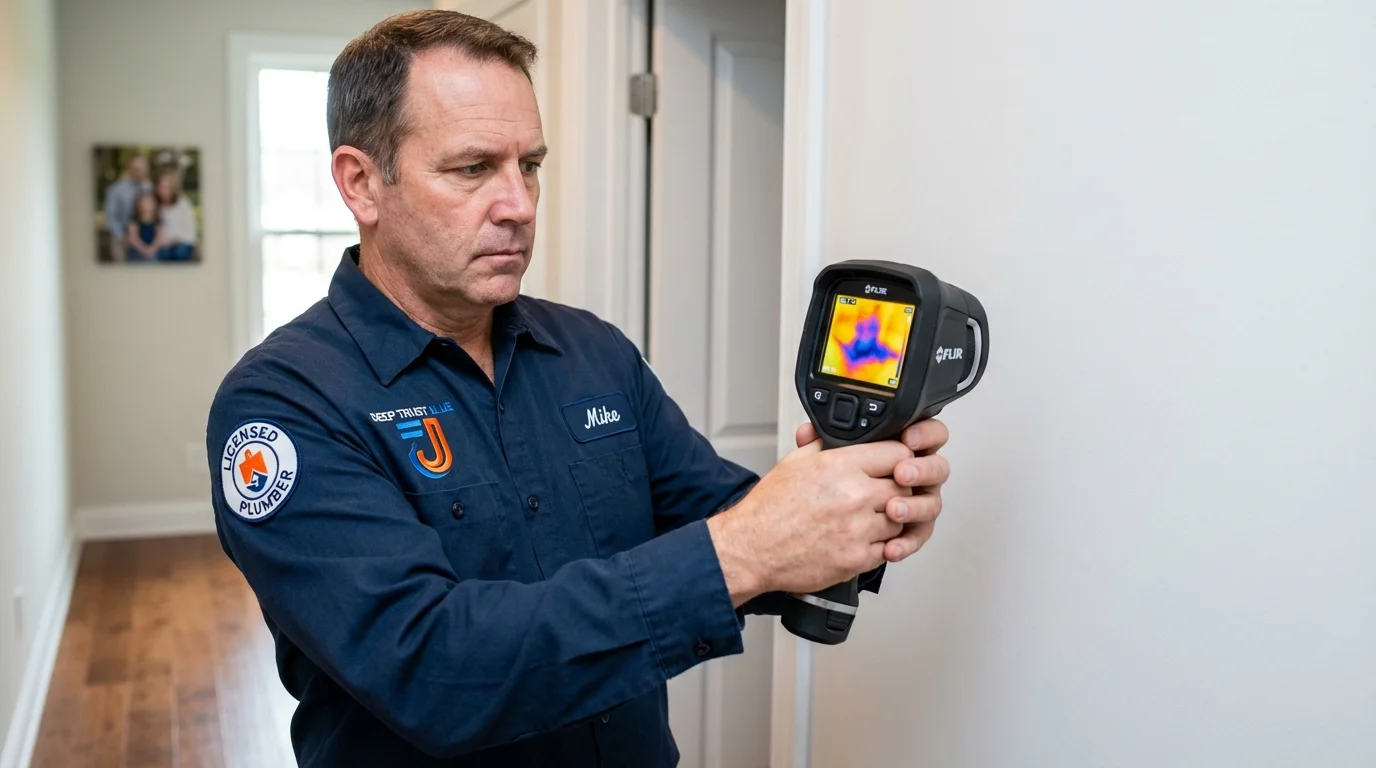 Thermal imaging leak detection by Johns Plumbing LLC in Sergeant Bluff